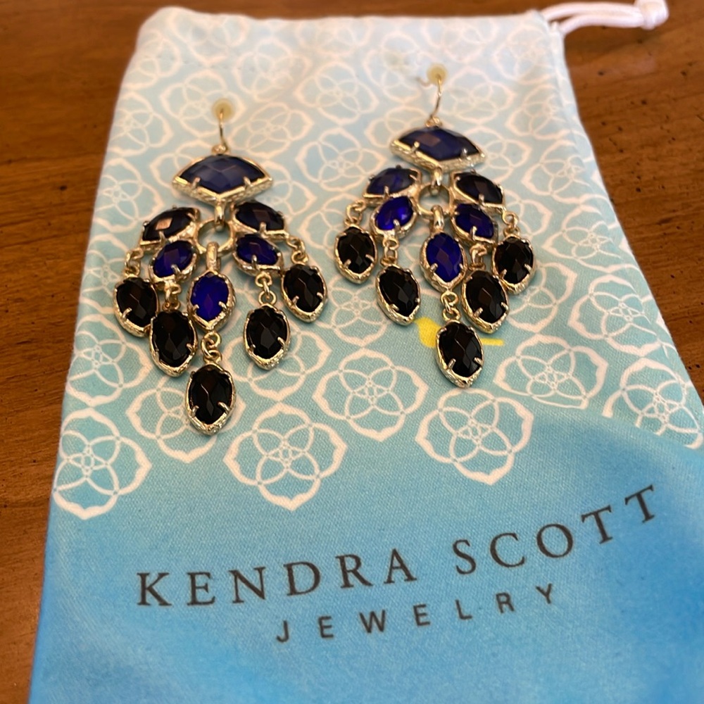 Kendra Scott blue gemstone earrings